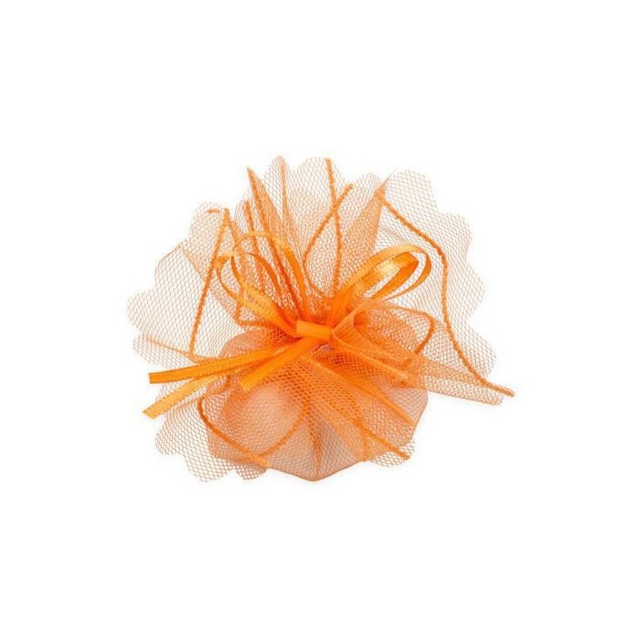 TULLE RIGATO TONDO ARANCIO